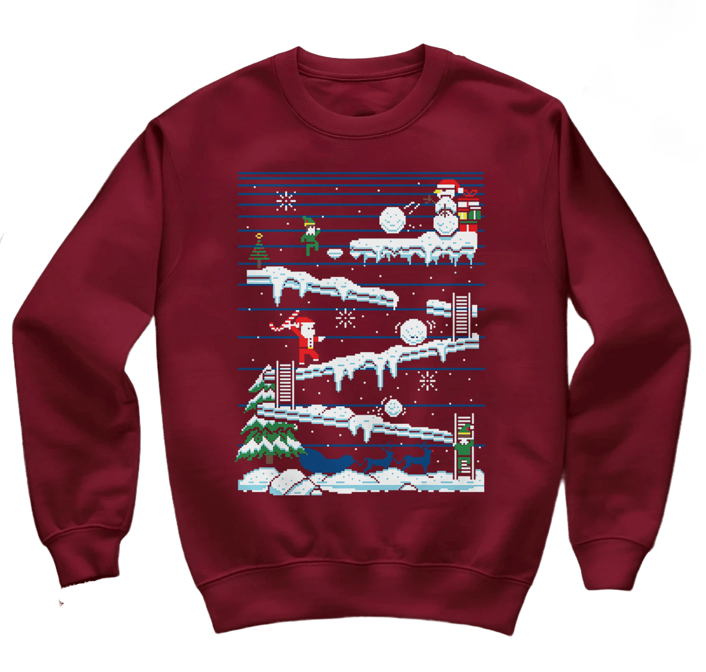 Santa Pixel Game Sweatshirt
