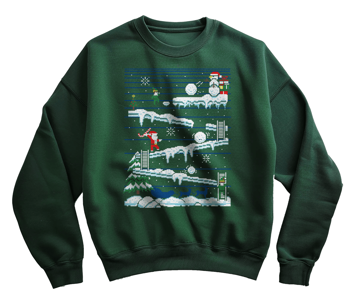 Santa Pixel Game Sweatshirt