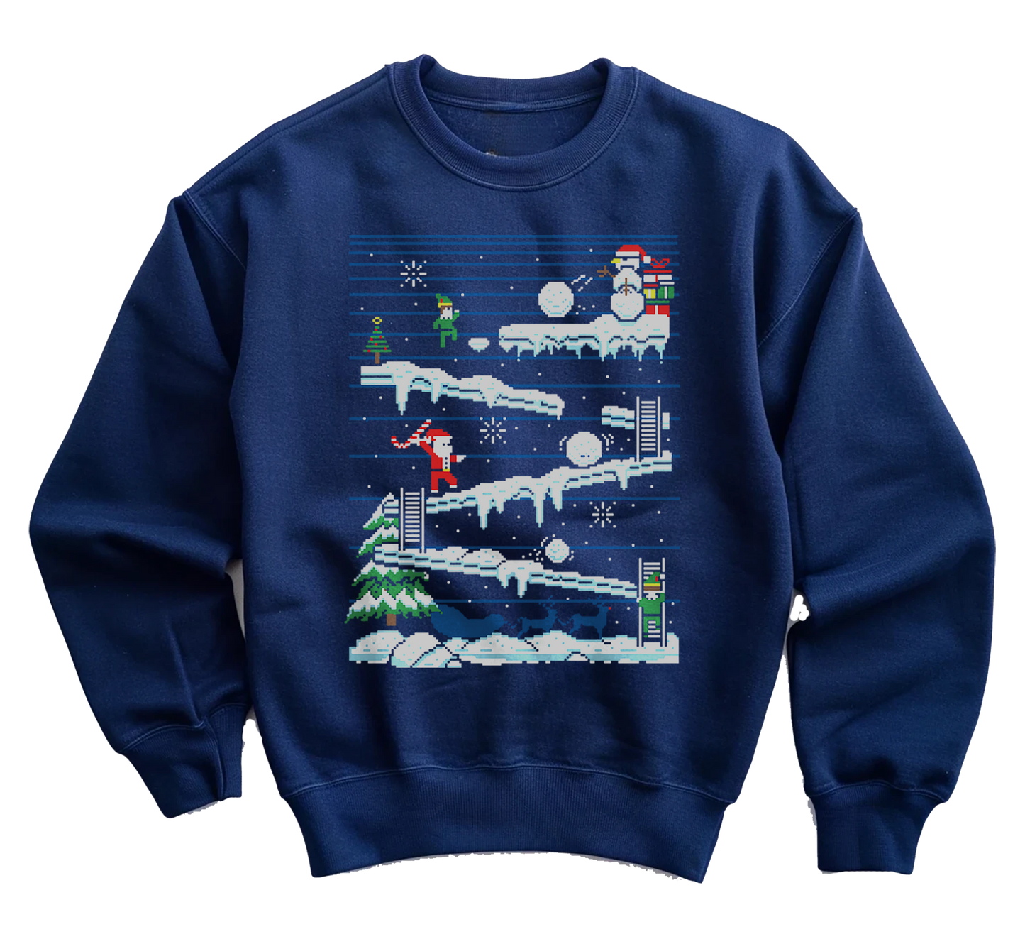 Santa Pixel Game Sweatshirt