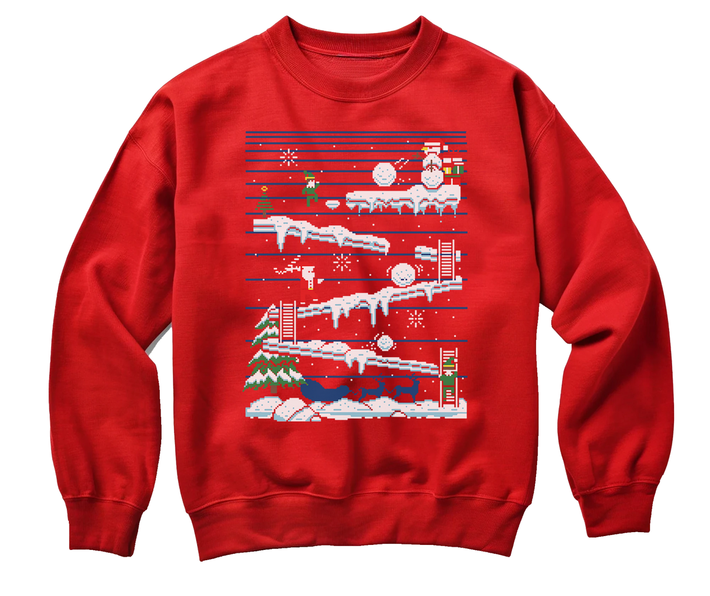 Santa Pixel Game Sweatshirt