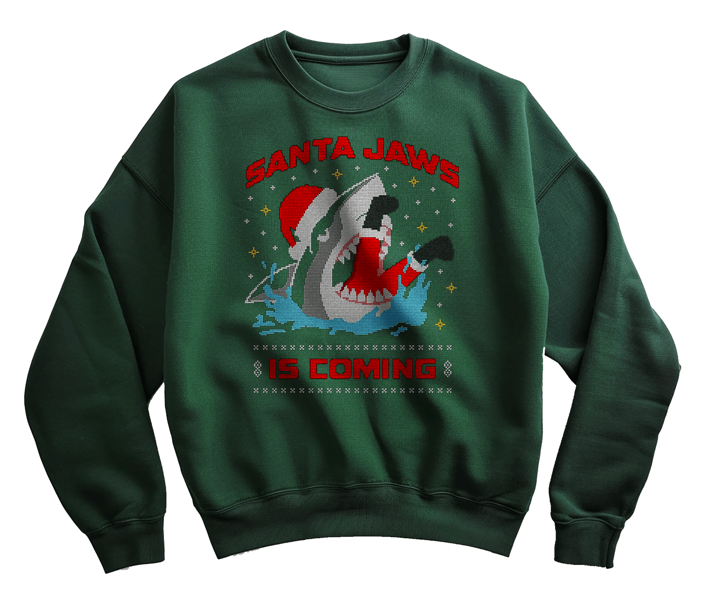 Santa Jaws Is Coming Sweatshirt