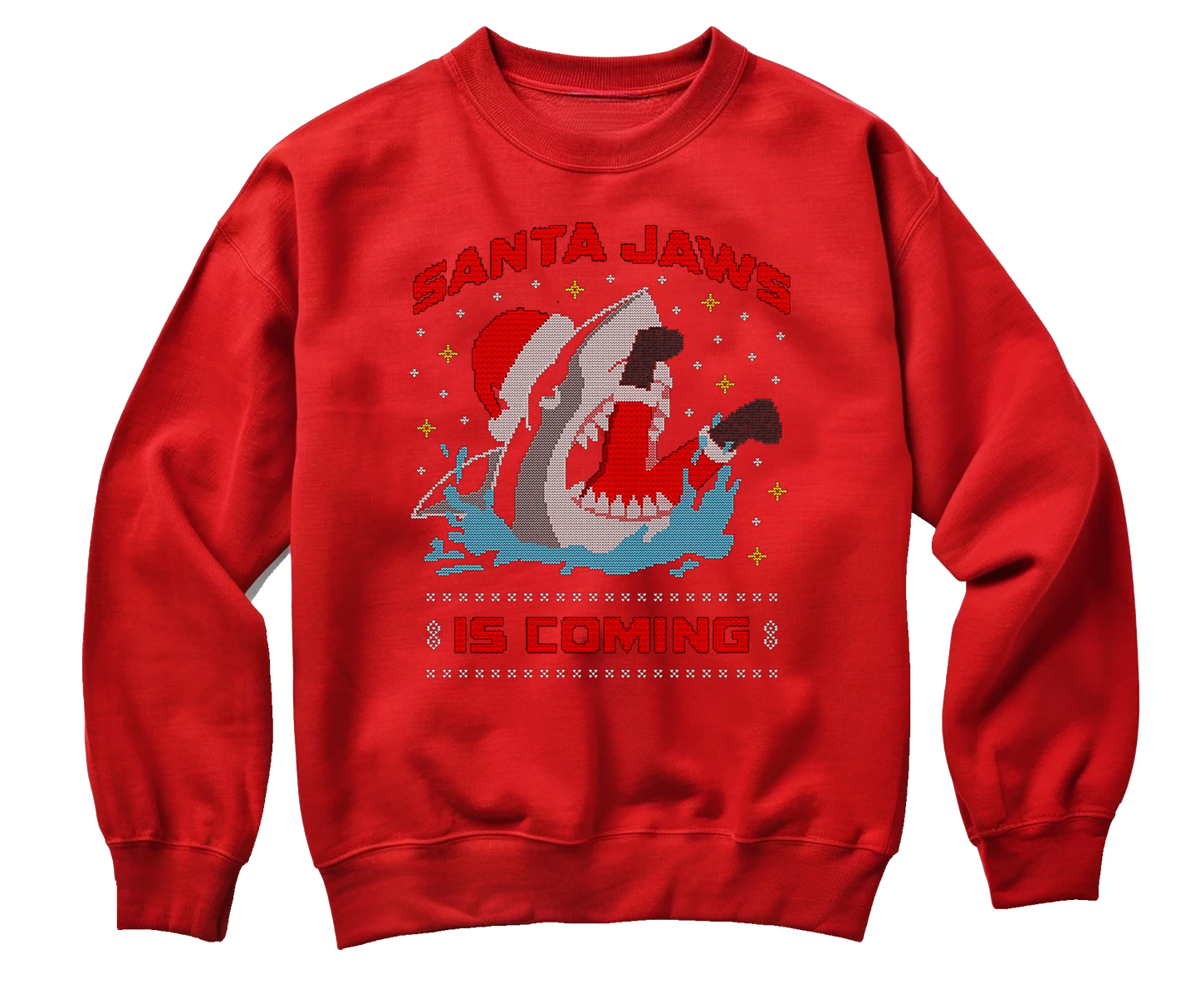 Santa Jaws Is Coming Sweatshirt
