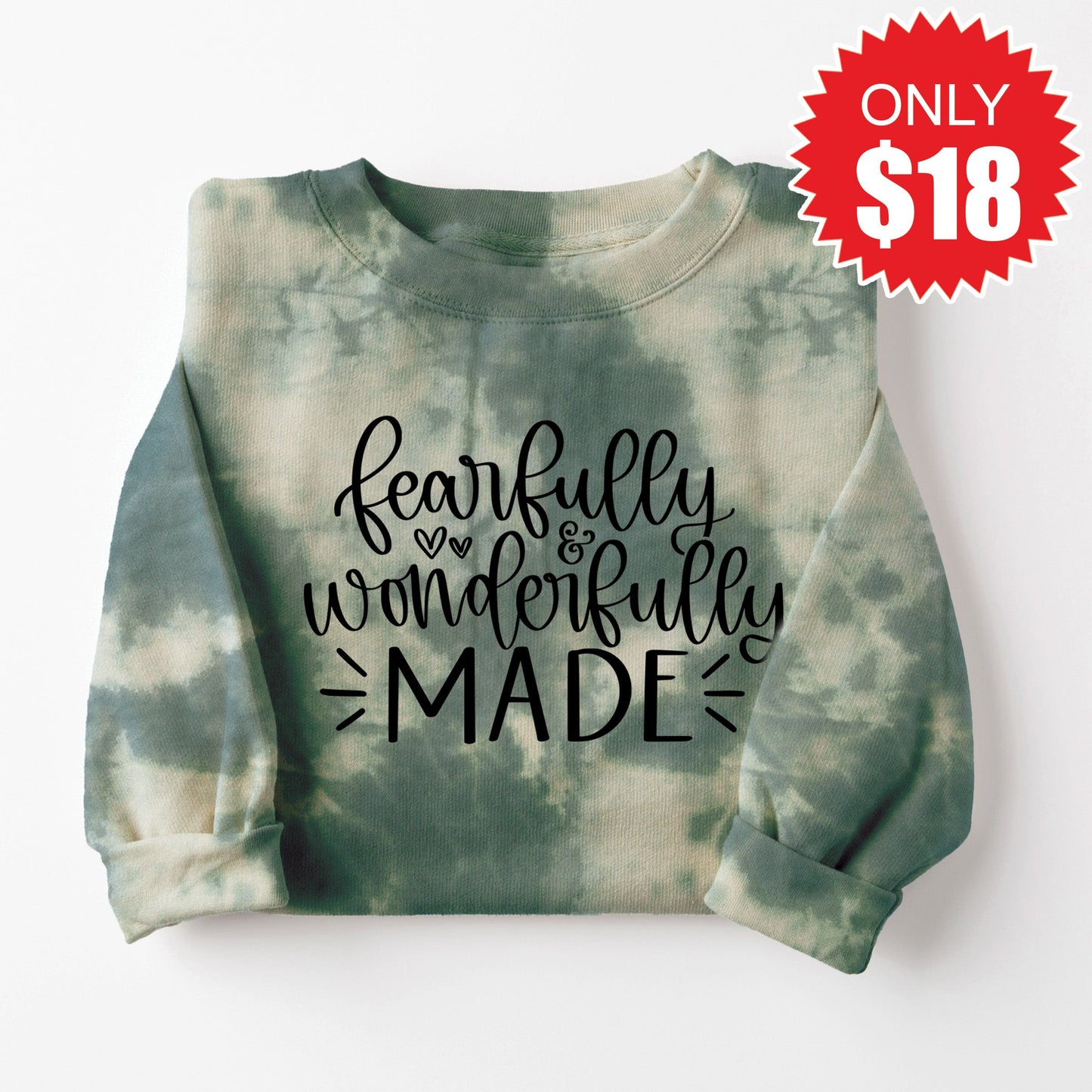 Fearfully And Wonderfully Sweatshirt - Sapphirine Tie Dye - 18