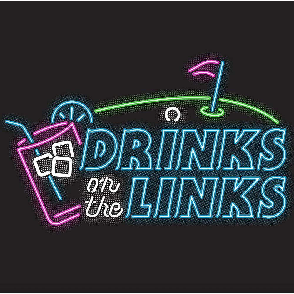 Drinks on the Links Neon Pocket Tee