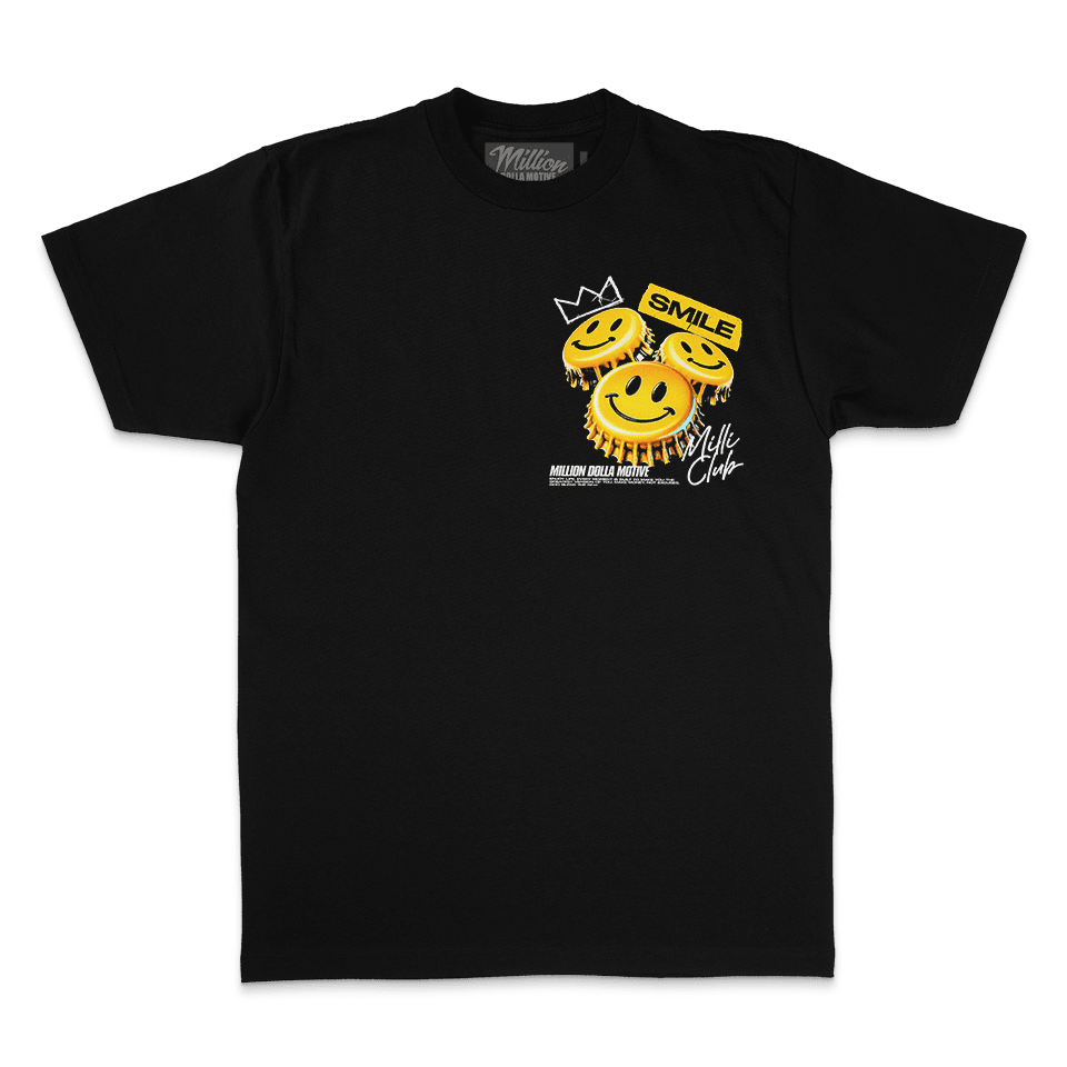 Smile Milli Club - Black T-Shirt
