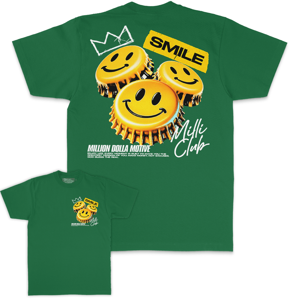 Smile Milli Club - Kelly Green T-Shirt