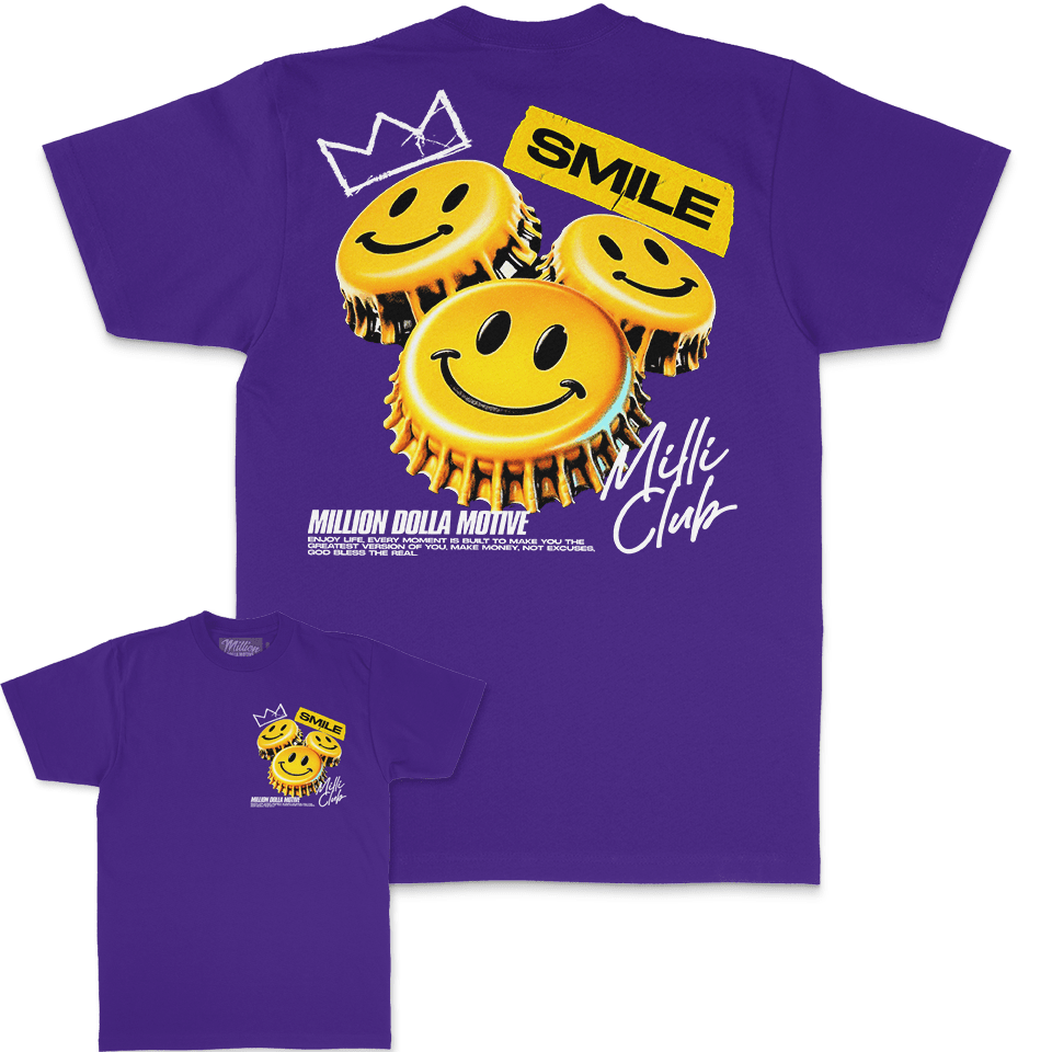 Smile Milli Club - Purple T-Shirt