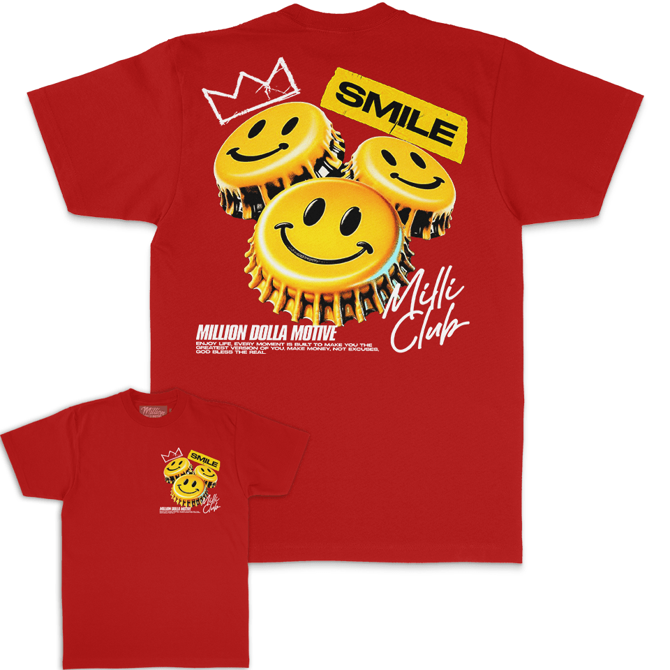 Smile Milli Club - Red T-Shirt