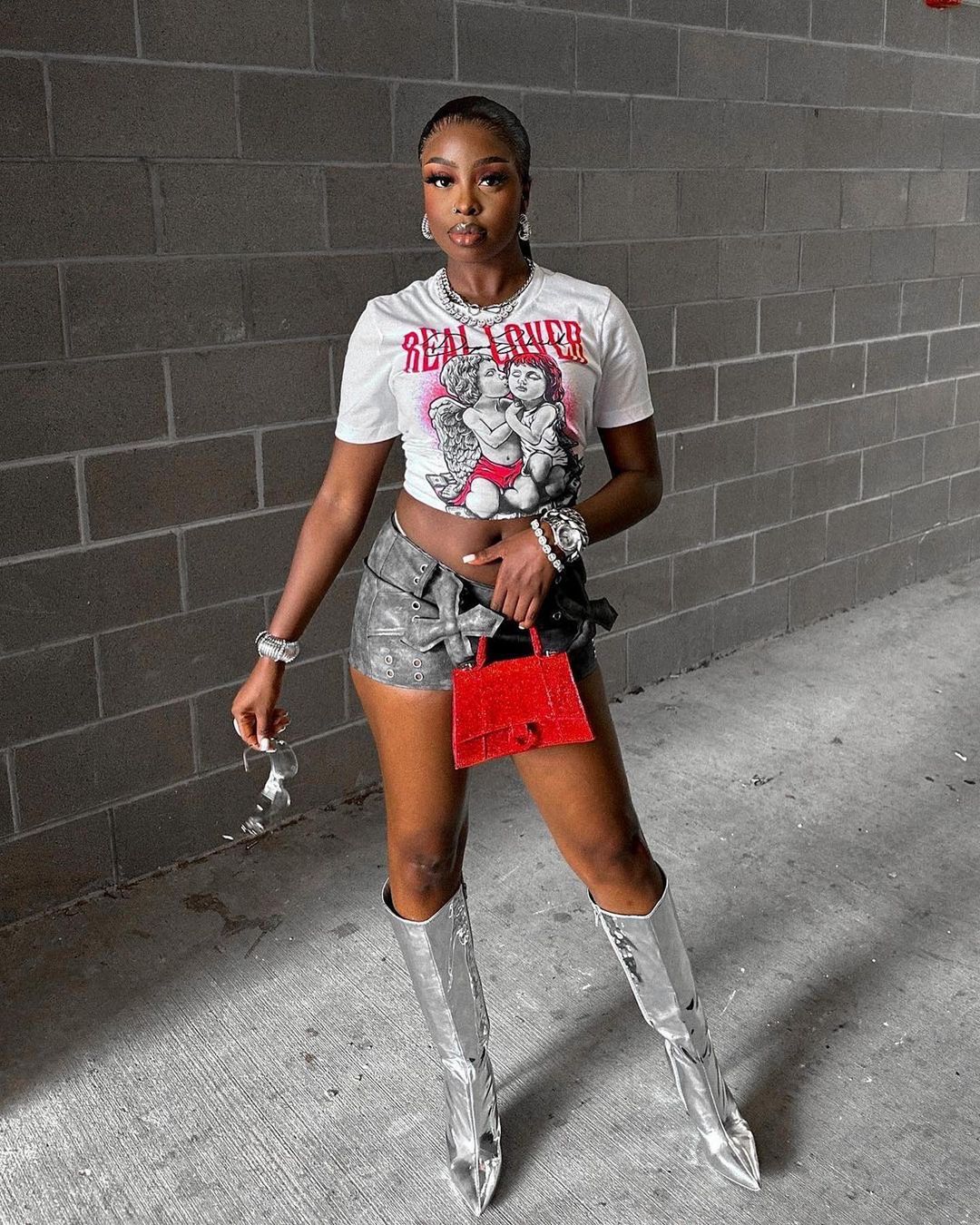 Fierce Pink 1s DopeSkill T-Shirt Real Lover Graphic