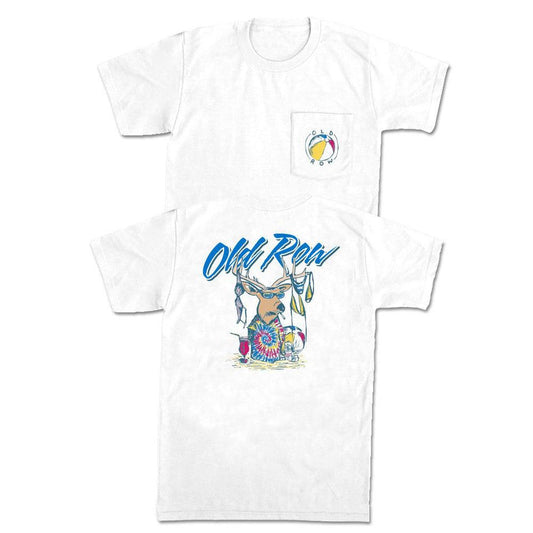 Beach Party Buck Pocket Tee