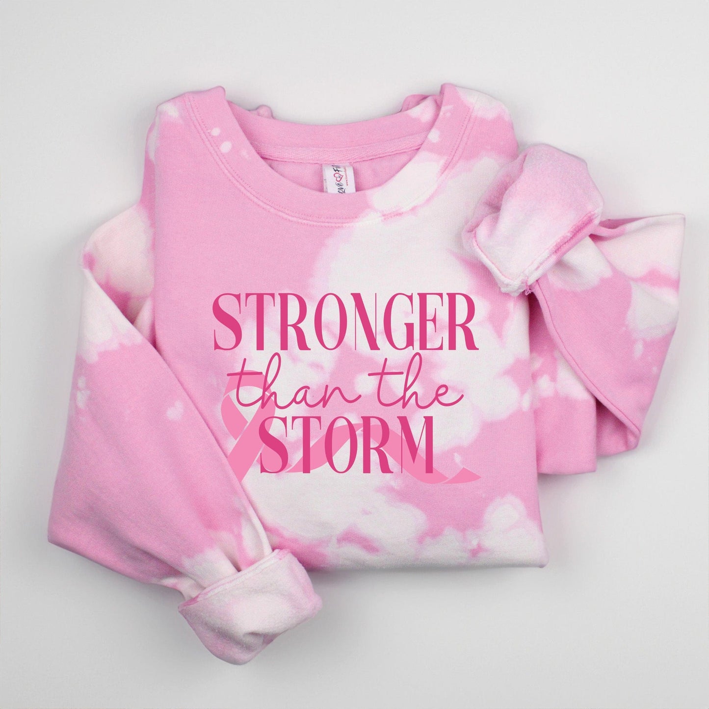 Stronger Than The Storm Pink BCA Sweatshirt