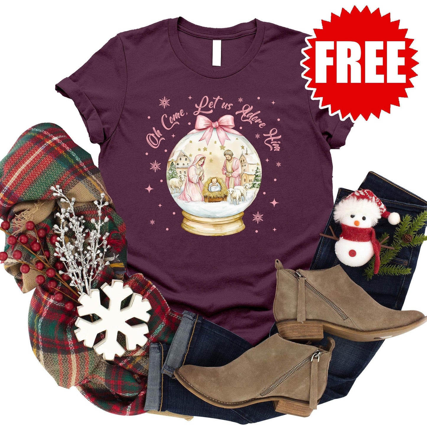 Let Us Tee - Heather Sugar Plum