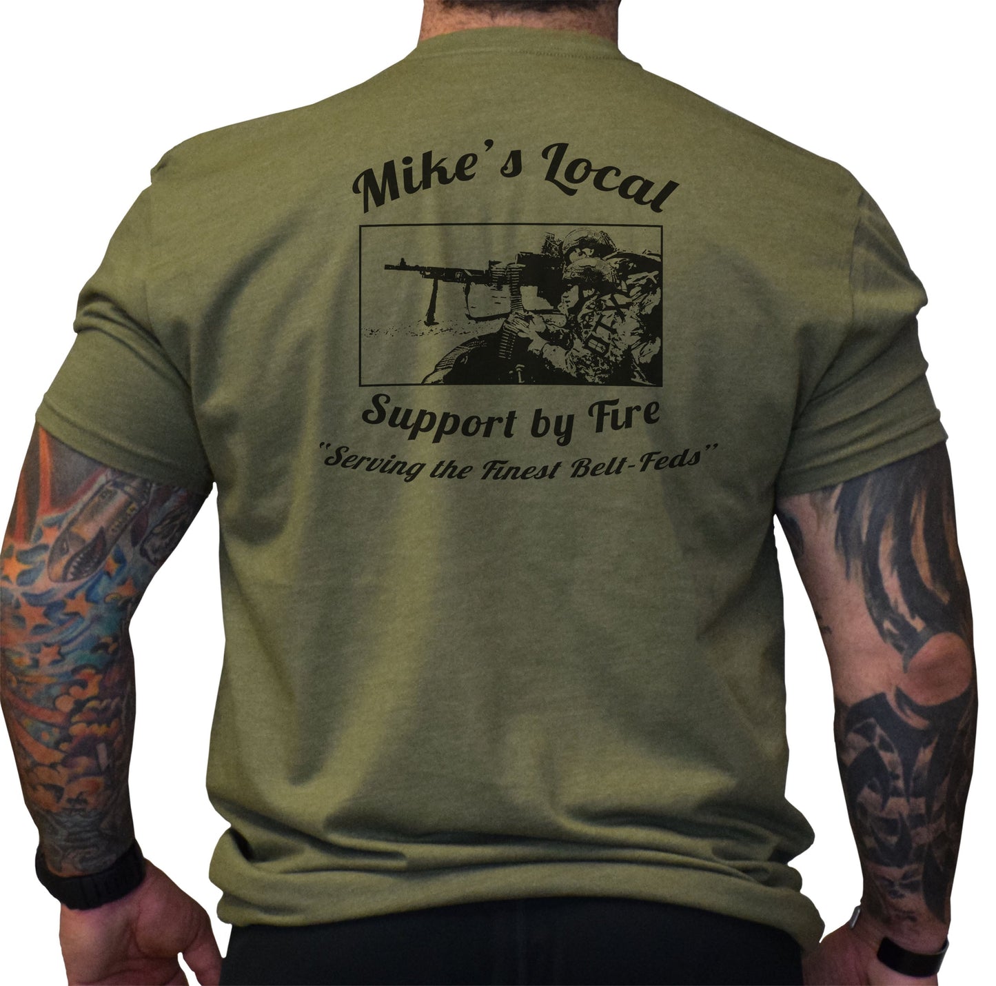 Mikes Support By Fire Tee