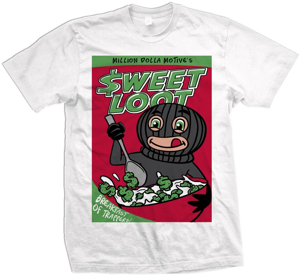 Sweet Loot (Breakfast of Trappers) - White T-Shirt