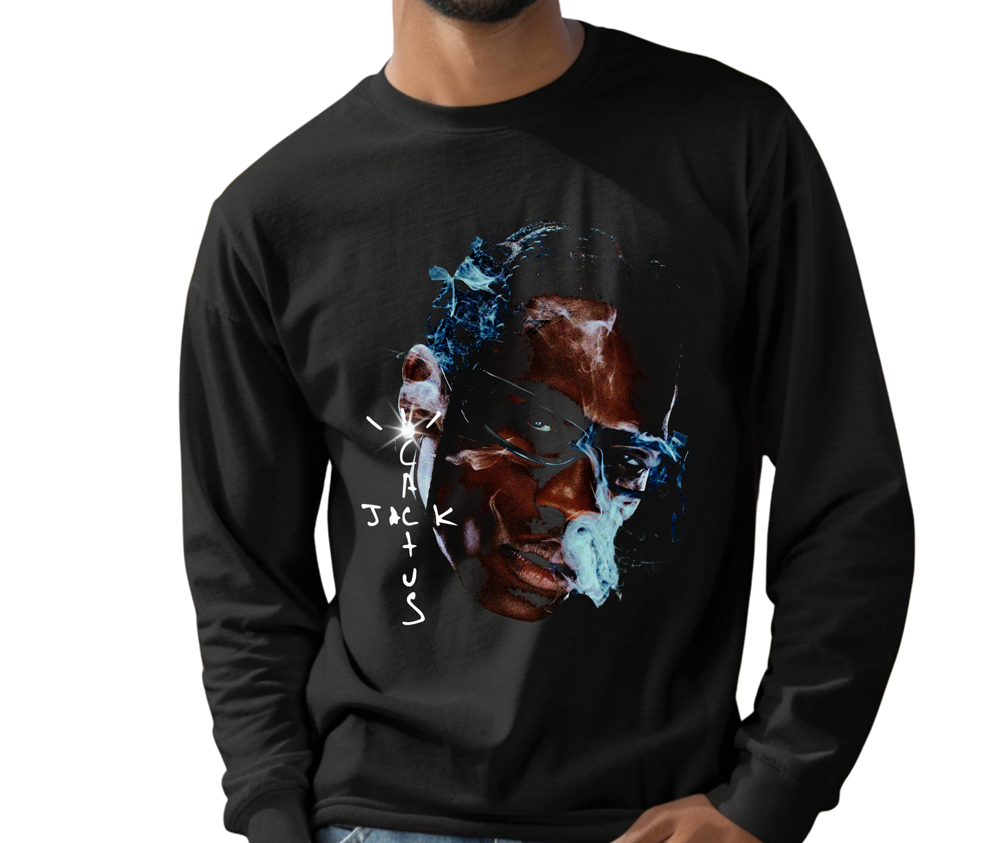 Travis Scott Cactus Jack Long Sleeve T-Shirt – Hip Hop Streetwear Shirt, Rare Rap Tee for Music Fans and Collectors