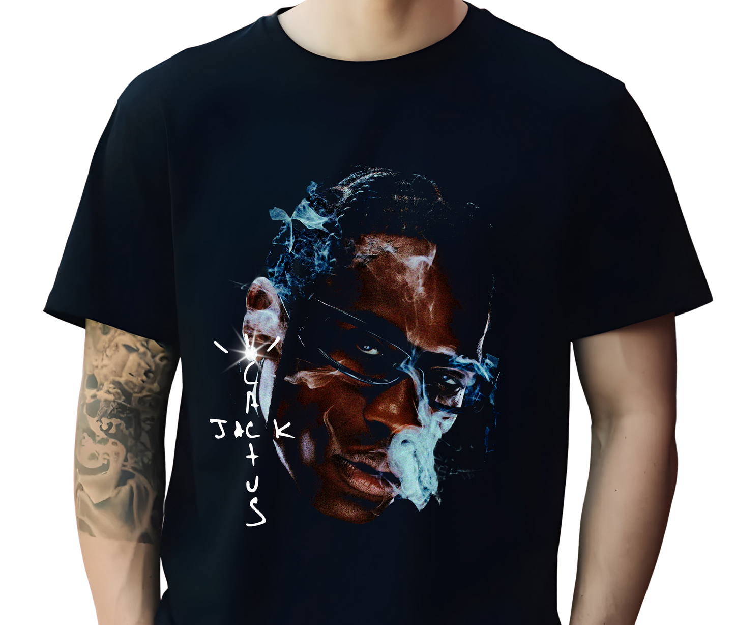 Travis Scott Cactus Jack Graphic Tee – Hip Hop Streetwear T-Shirt, Rare Rap Shirt for Music Fans and Collectors