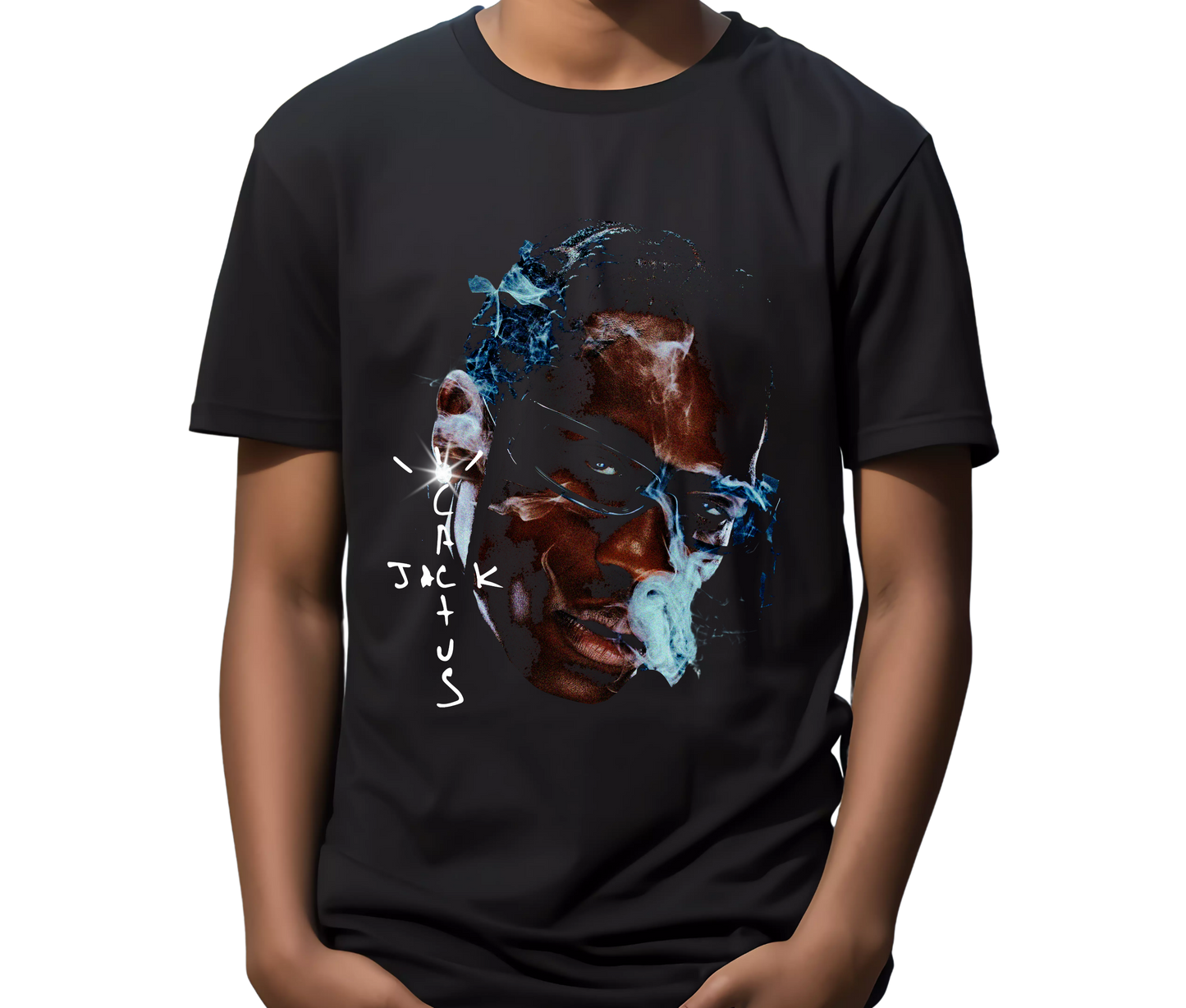 Travis Scott Cactus Jack Graphic Tee – Hip Hop Streetwear T-Shirt, Rare Rap Shirt for Music Fans and Collectors