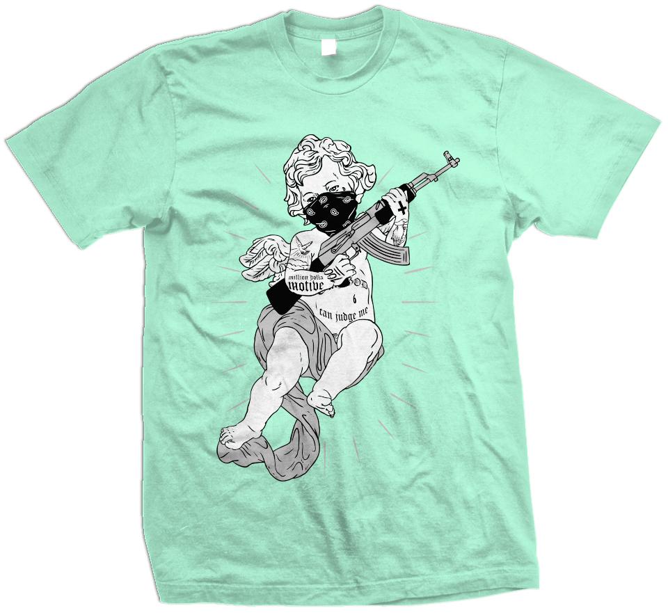 Tattooed Angel - Island Green T-Shirt