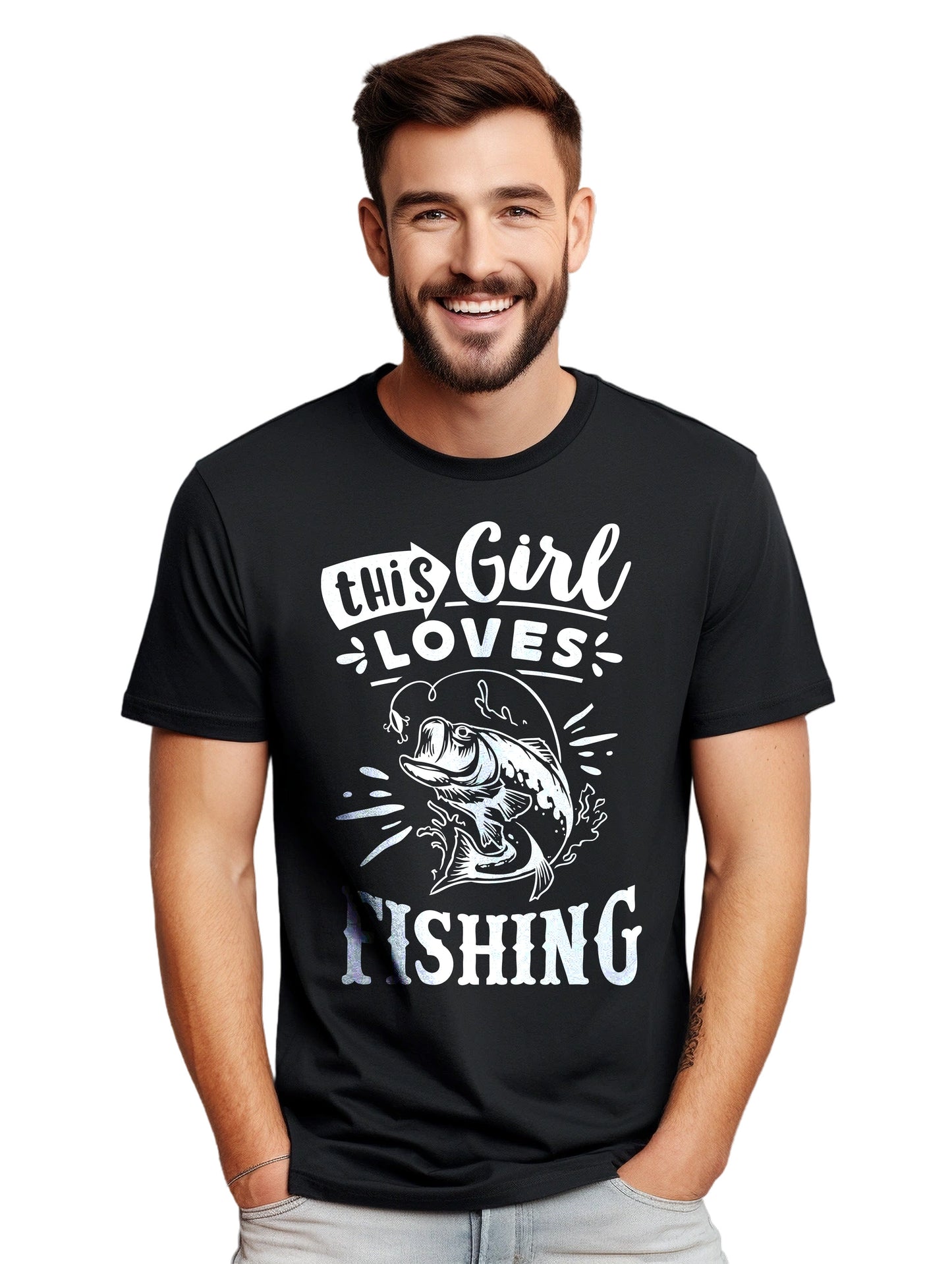 This Girl Loves Fishing TShirt T-Shirt