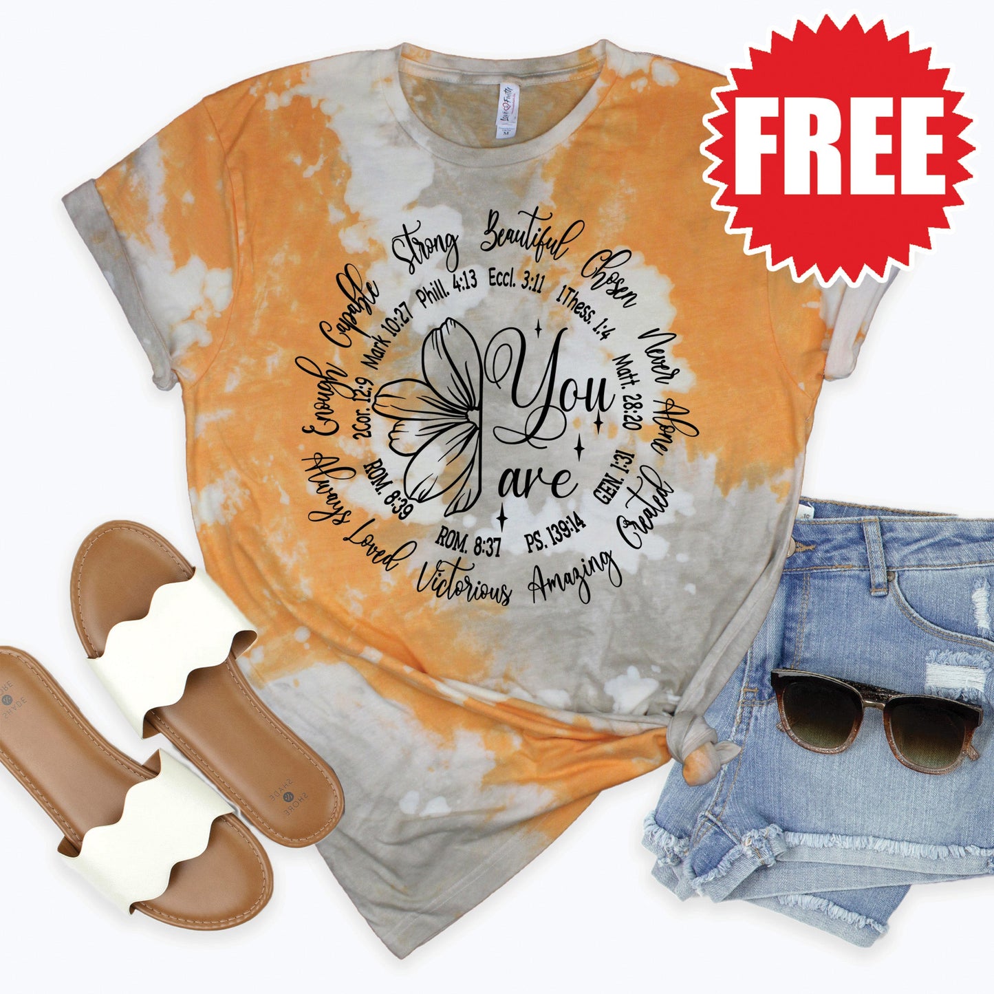 You Are Tee - Toast Splash Tie Dye - 0 Style001
