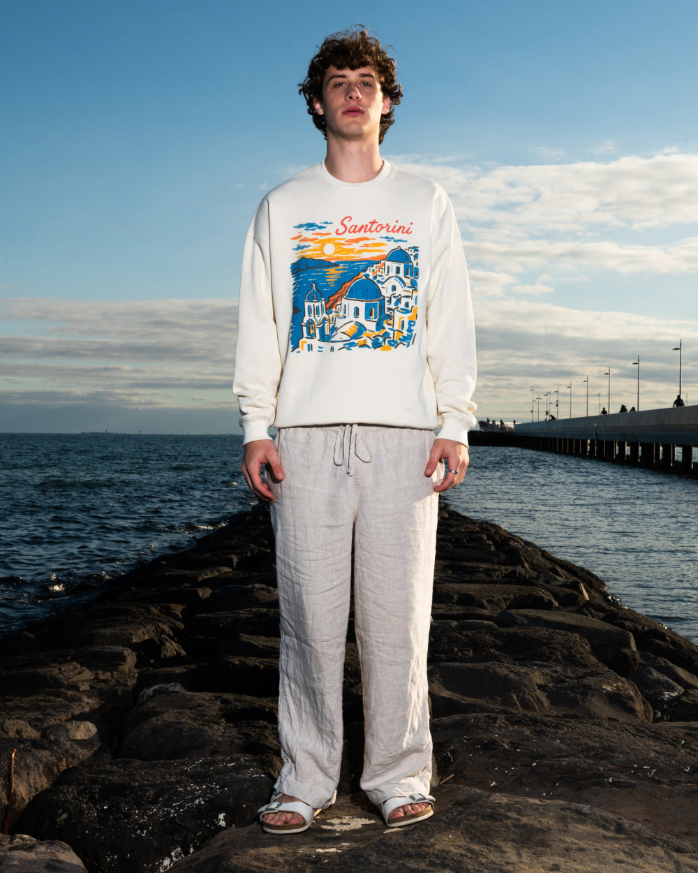 Santorini Sunset Sweatshirt