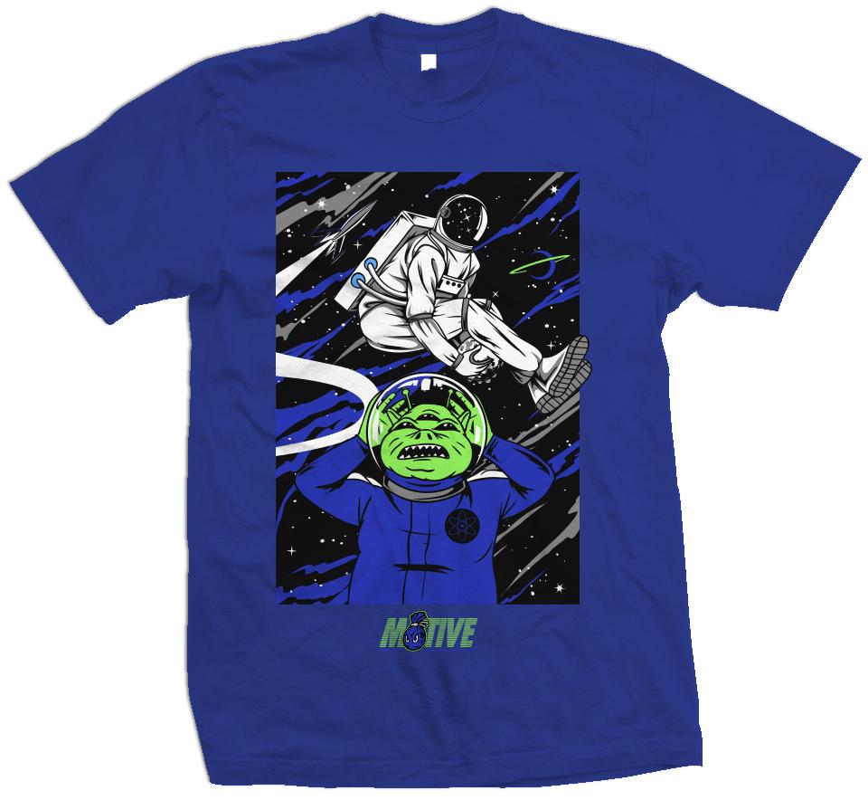 Under The Legs Astro Dunk - Royal Blue T-Shirt