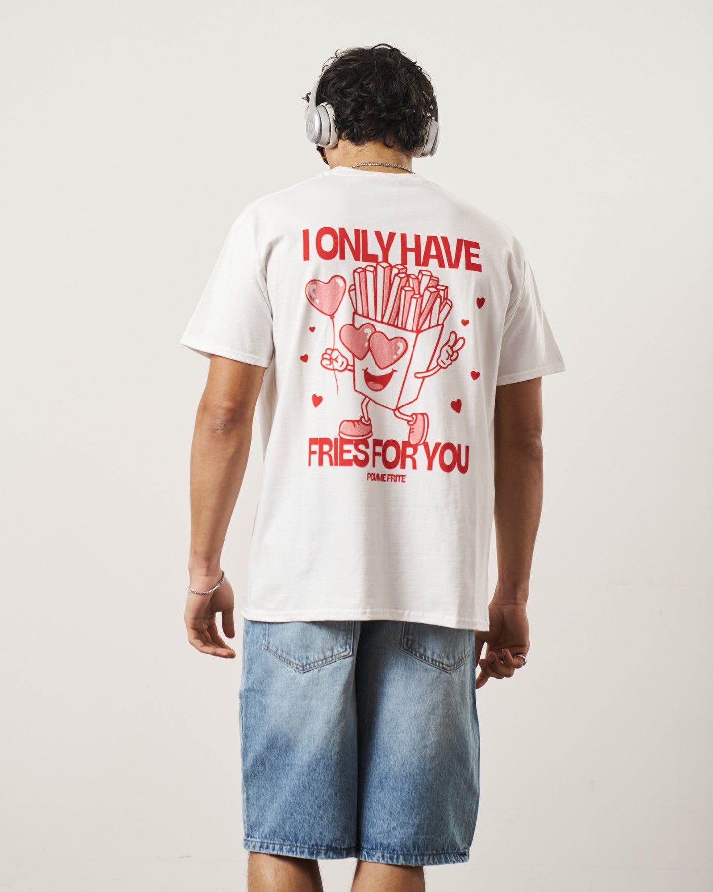 Pomme Frite 'Fries For You' Tee - White