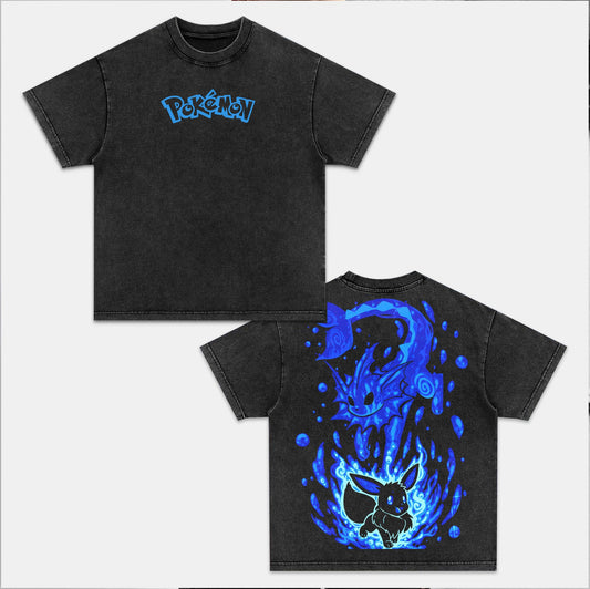UNISEX ANIME INSPIRED VINTAGE OVERSIZED TEE‰∏®POKEÃÅMON Style004