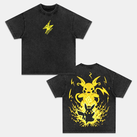 UNISEX ANIME INSPIRED VINTAGE OVERSIZED TEE‰∏®POKEÃÅMON Style001