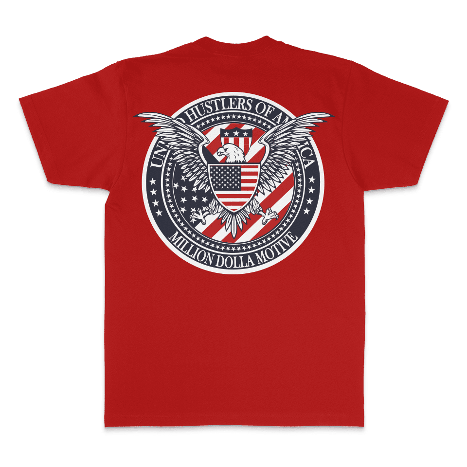 United Hustlers of America - Red T-Shirt