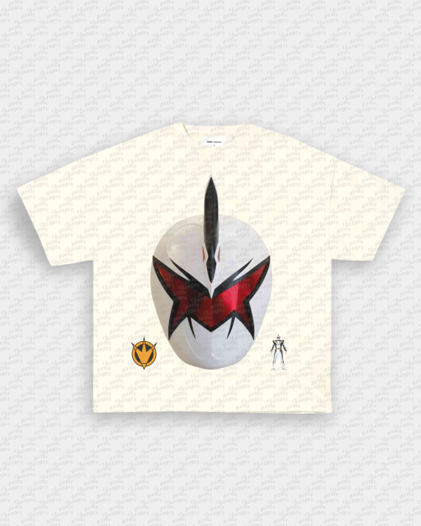 WHITE DINO RANGER TEE Style001
