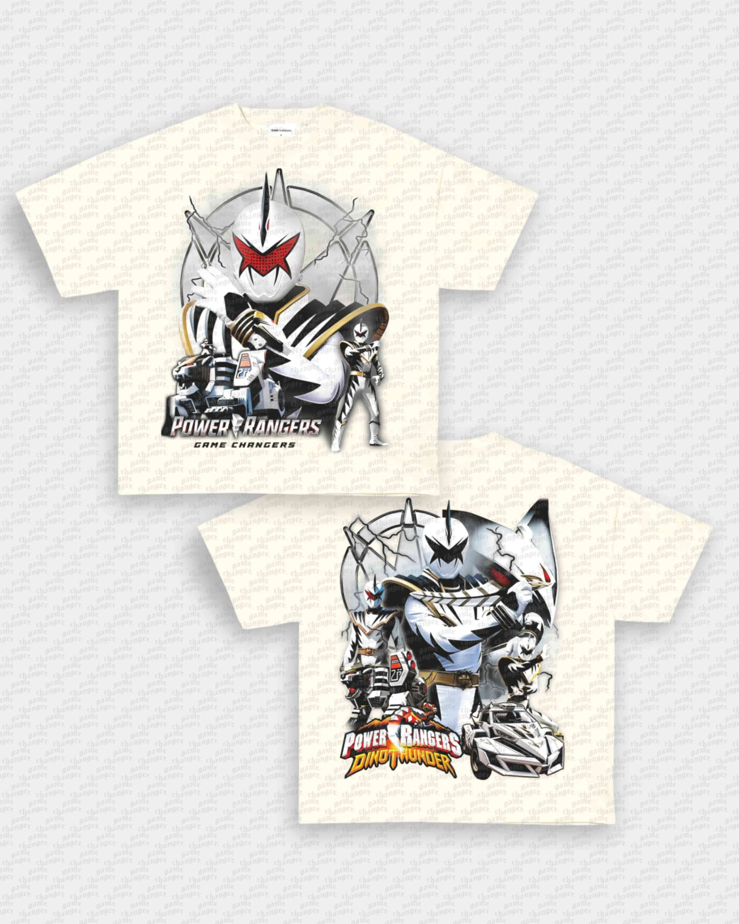 WHITE DINO RANGER V2 TEE - [DS] Style001