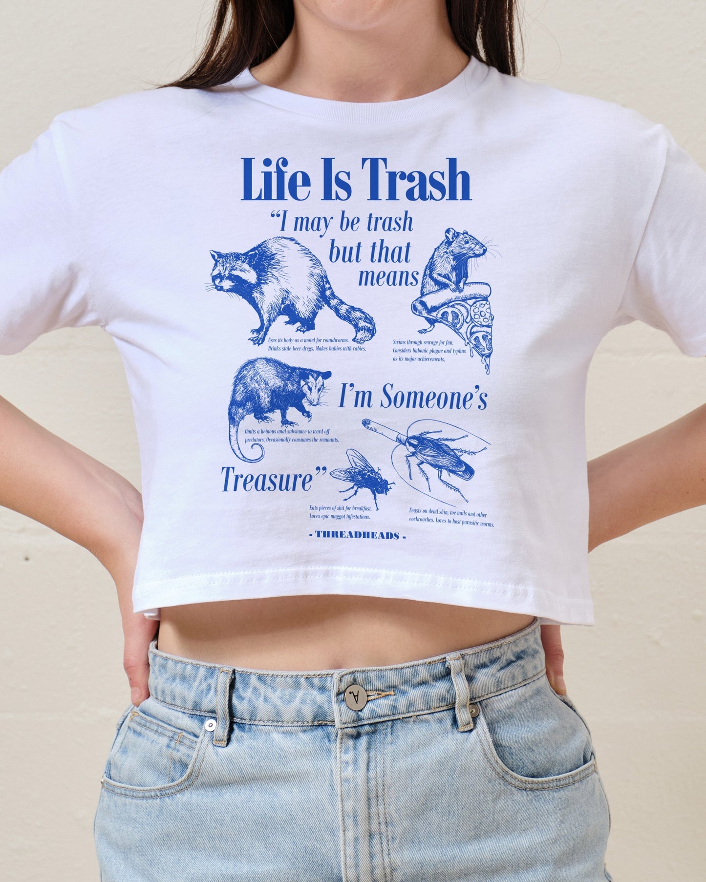 Life Is Trash Crop Tee