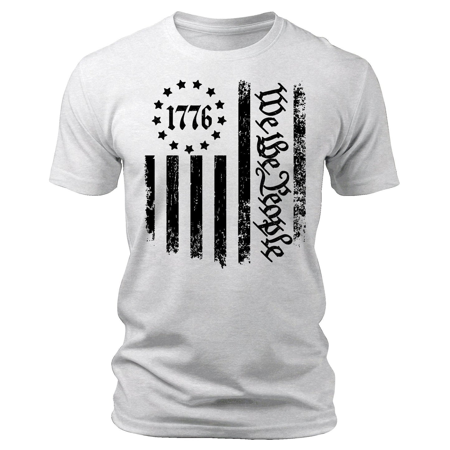 Men's  1776 T-Shirts We The People Patriotic Short Sleeve Crewneck Graphic Tees