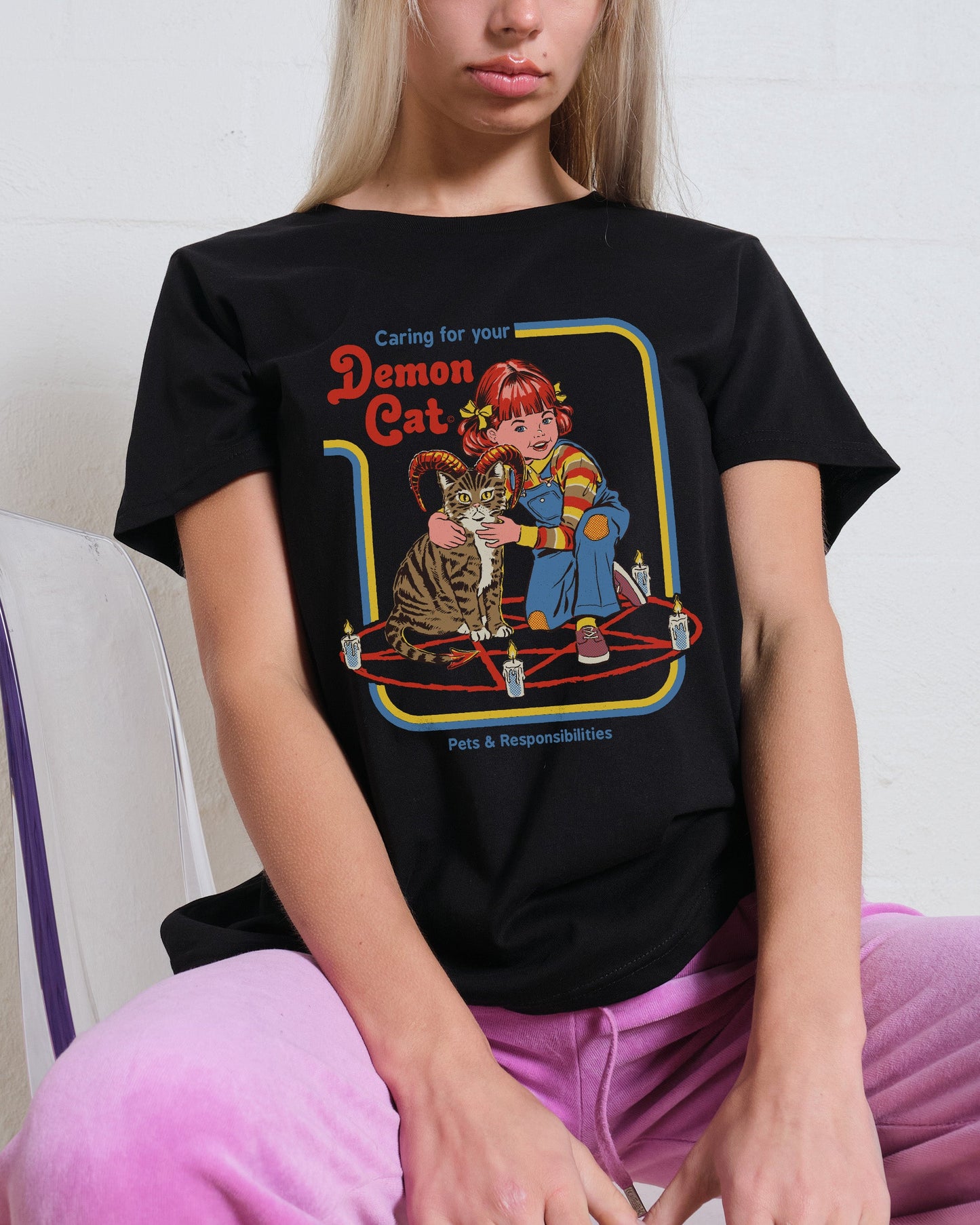 Caring for Your Demon Cat Women's Tee