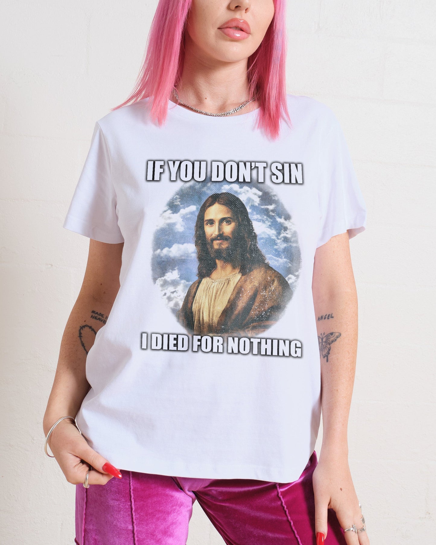 If You Don't Sin Jesus Women's Tee