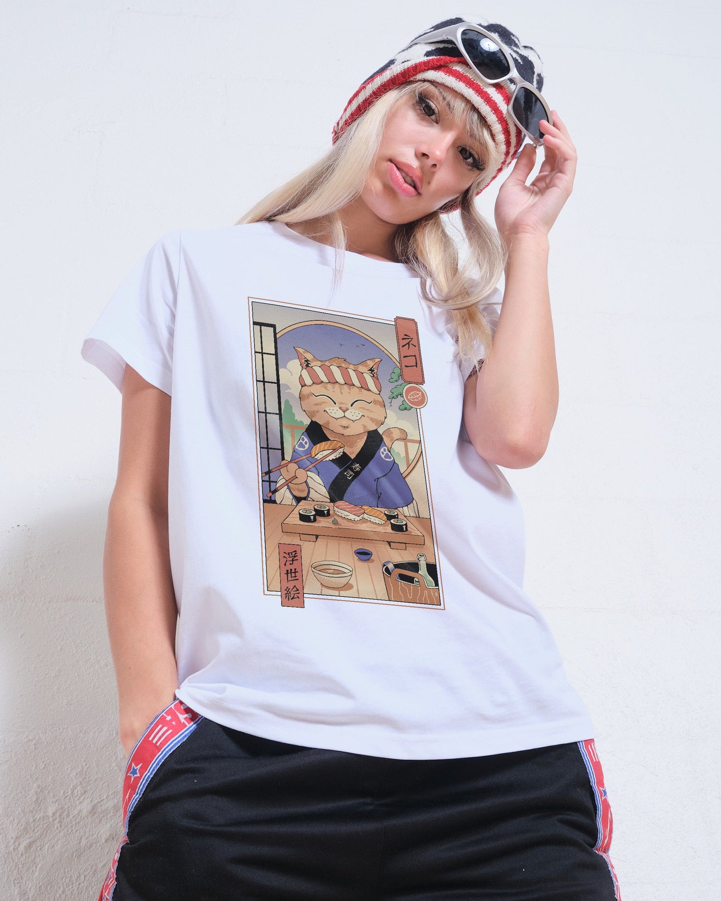 Sushi Cat in Edo Women's Tee