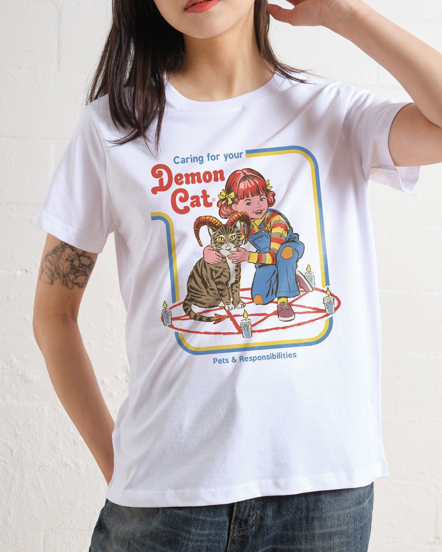 Caring for Your Demon Cat Women's Tee