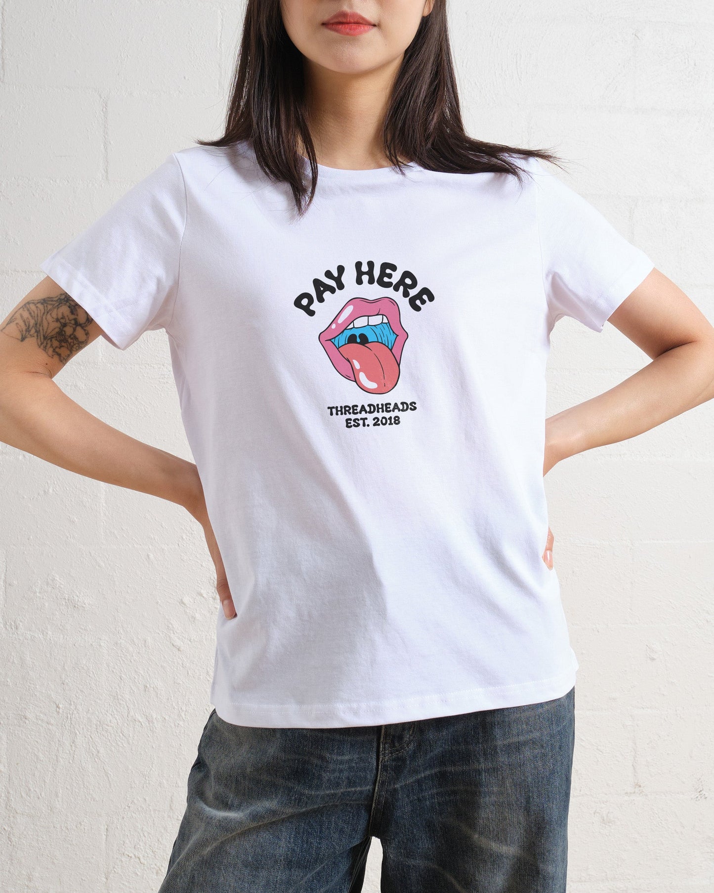 Pay Here Women's Tee