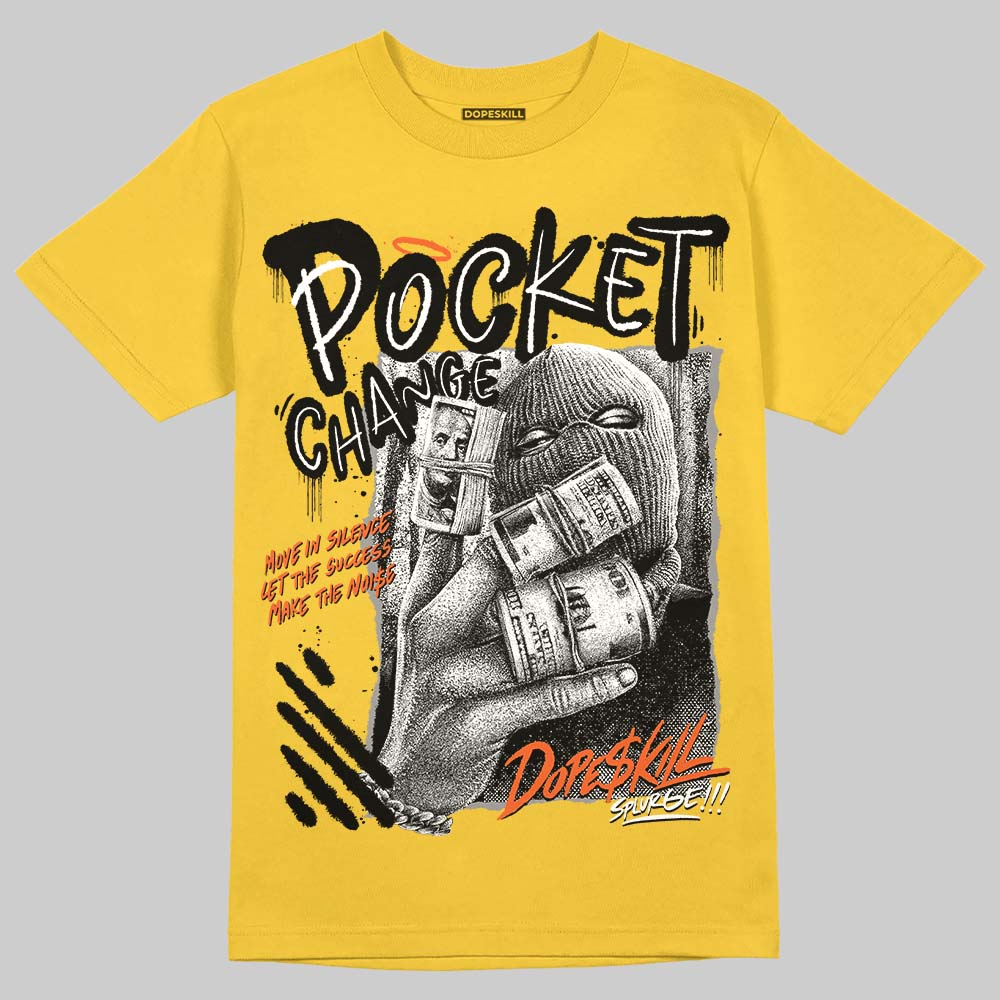 Yellow Collection DopeSkill T-Shirt Pocket Change Graphic
