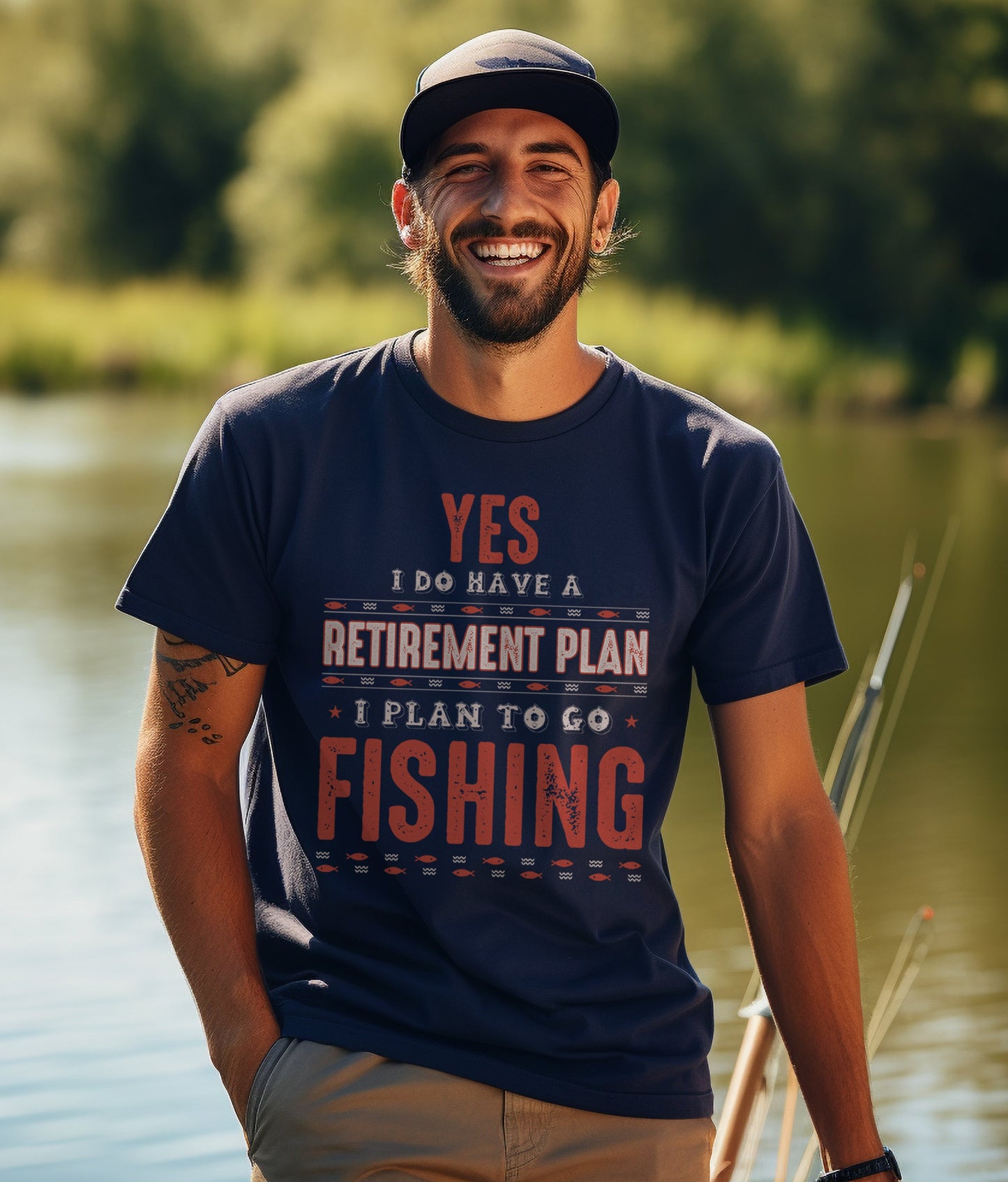 Yes Retirement Plan Fishing TShirt T-Shirt