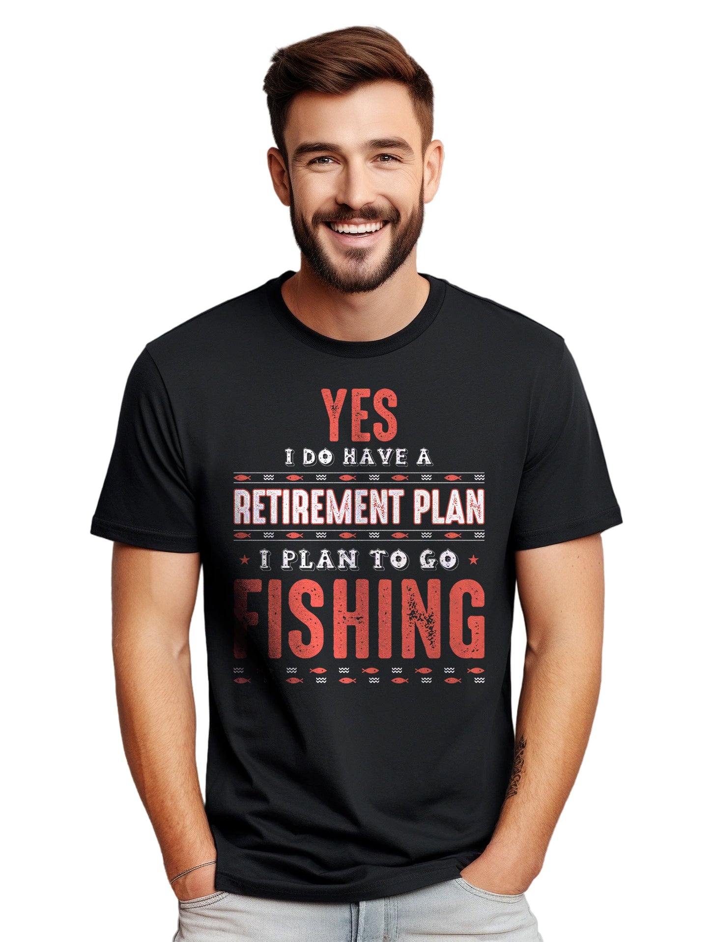 Yes Retirement Plan Fishing TShirt T-Shirt