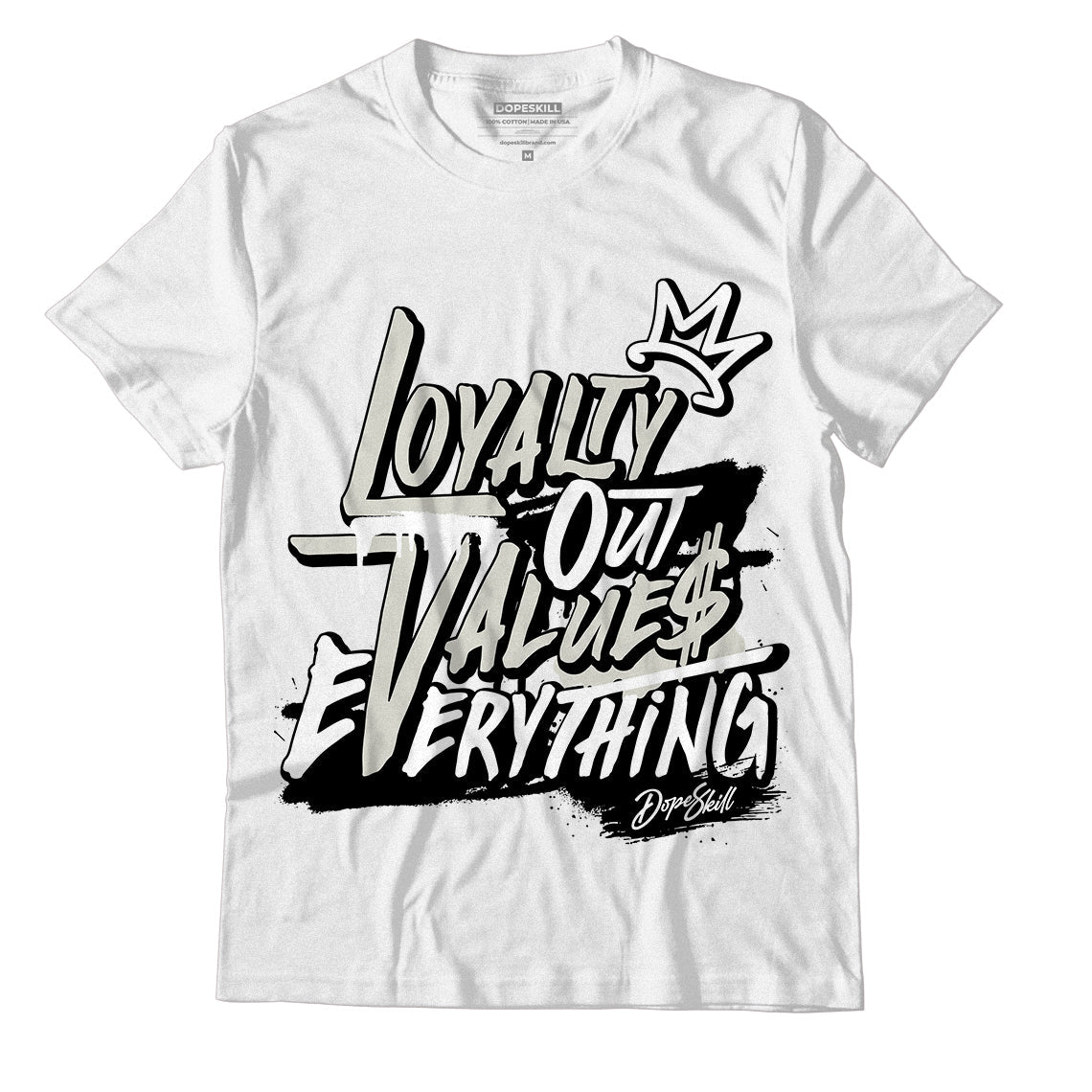 AJ 4 Military Black DopeSkill T-Shirt LOVE Graphic