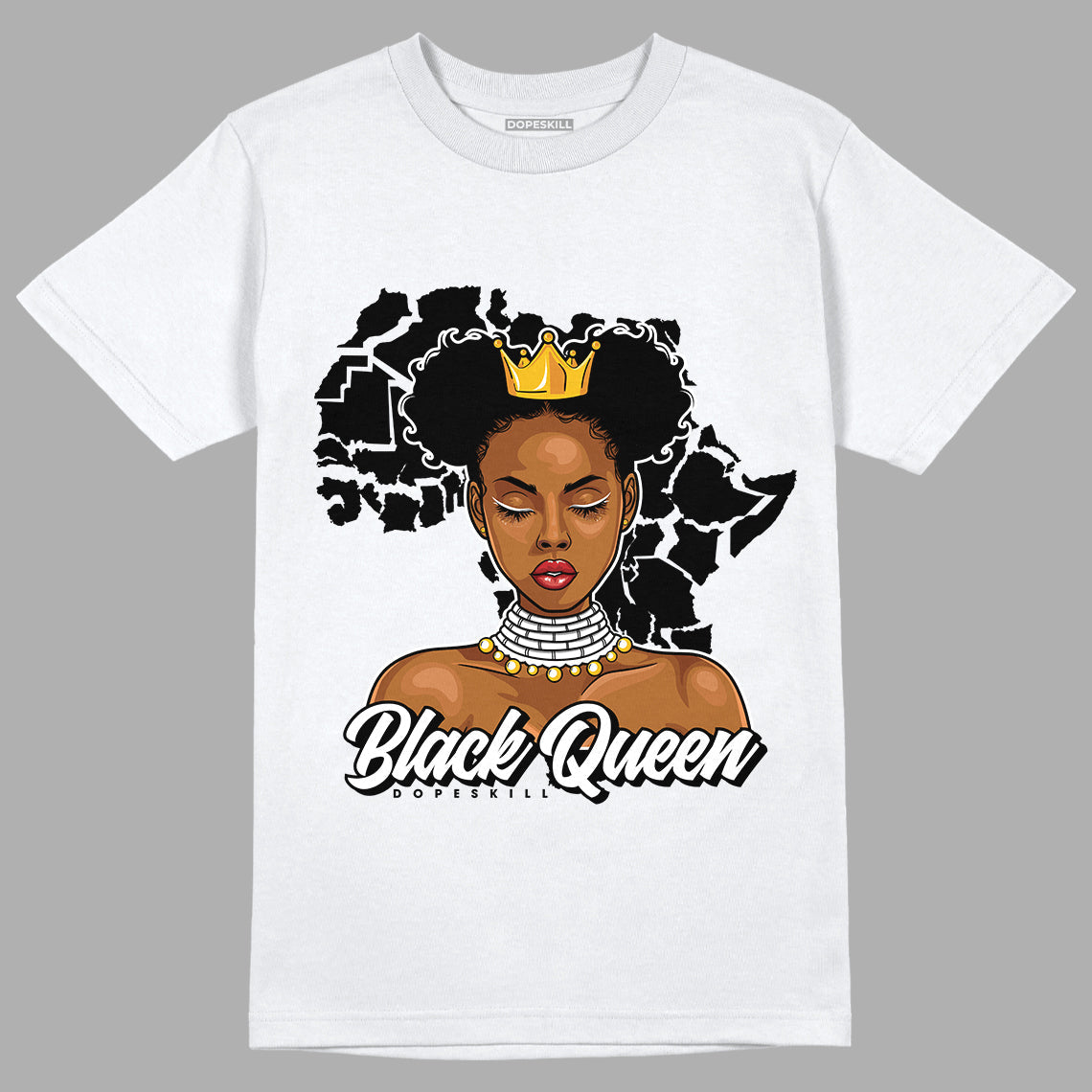 Dunk Low Panda White Black DopeSkill T-Shirt Black Queen Graphic