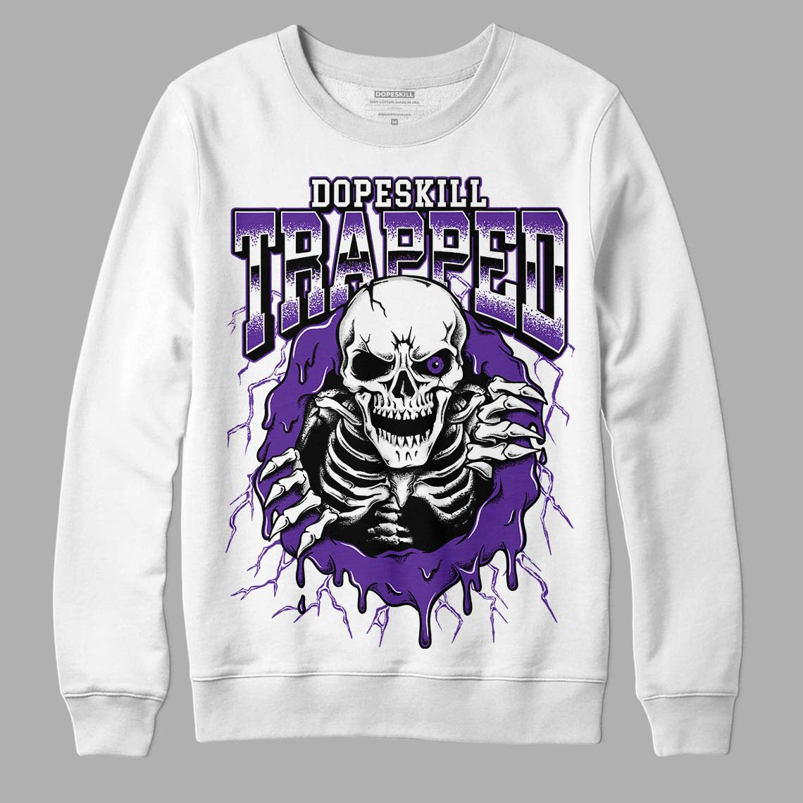 PURPLE Collection DopeSkill Sweatshirt Trapped Halloween Graphic