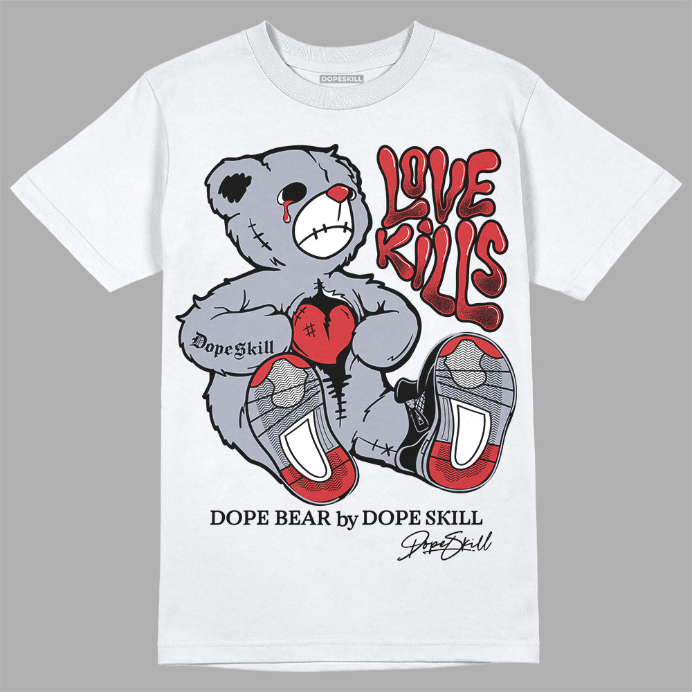 Bred Reimagined 4s DopeSkill T-Shirt Love Kills Graphic