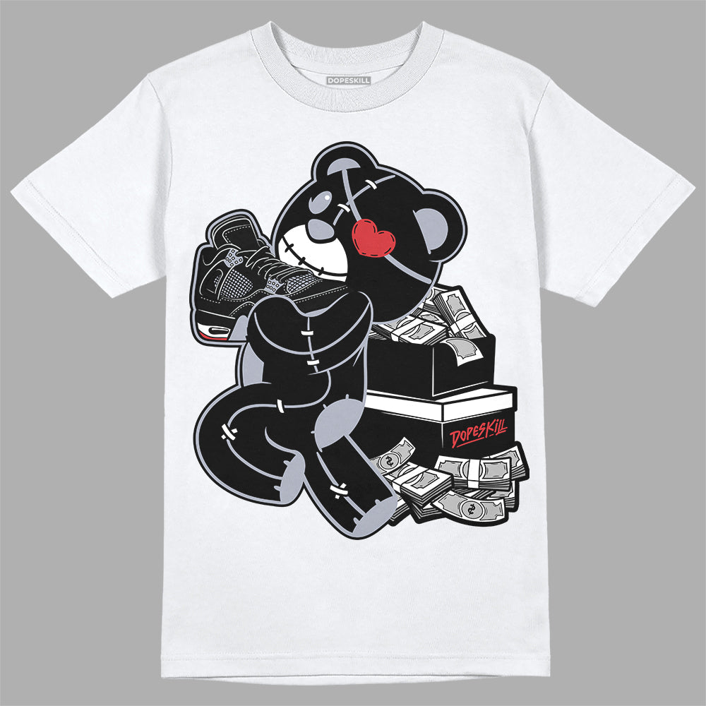 Bred Reimagined 4s DopeSkill T-Shirt Bear Steals Sneaker Graphic