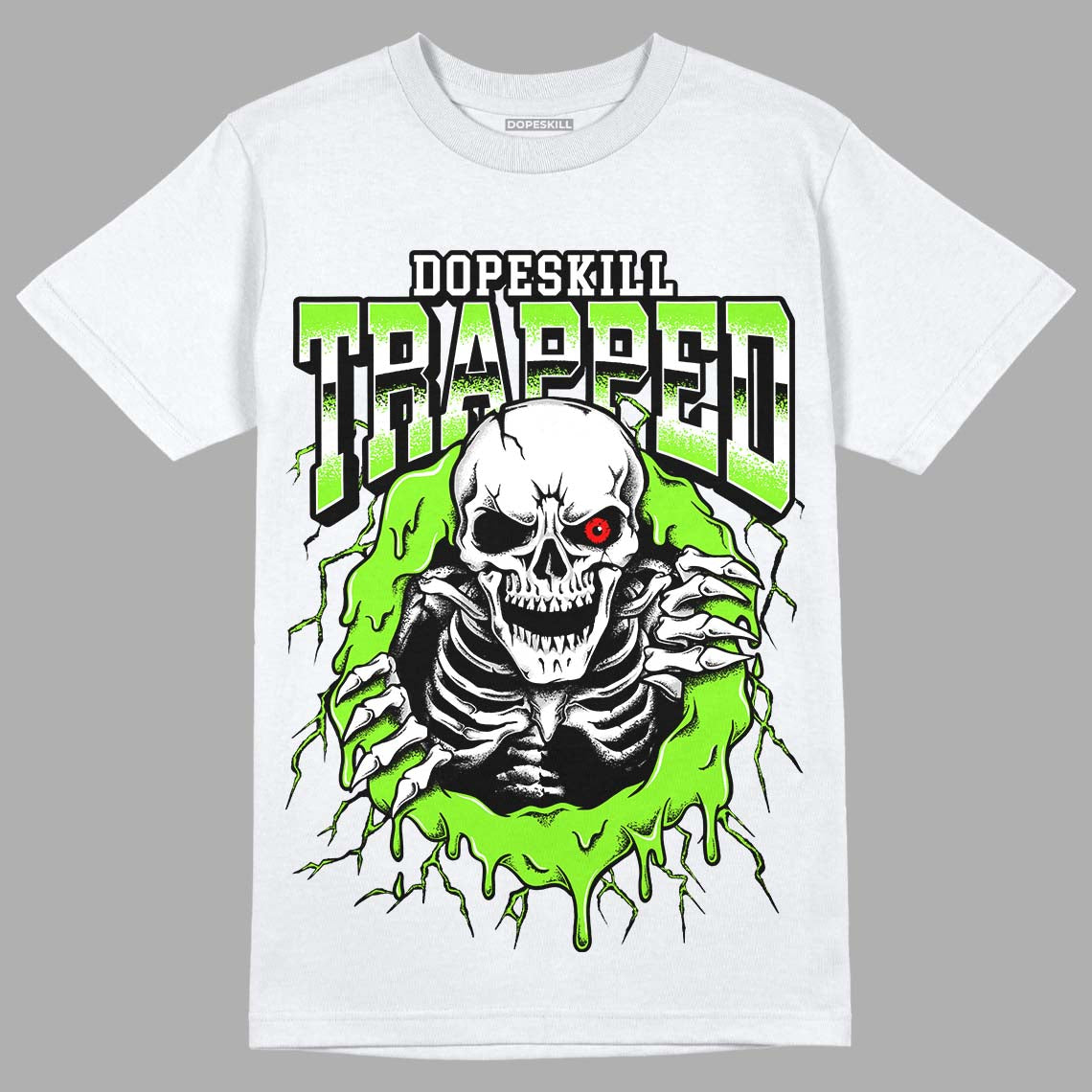 Neon Green Collection DopeSkill T-Shirt Trapped Halloween Graphic
