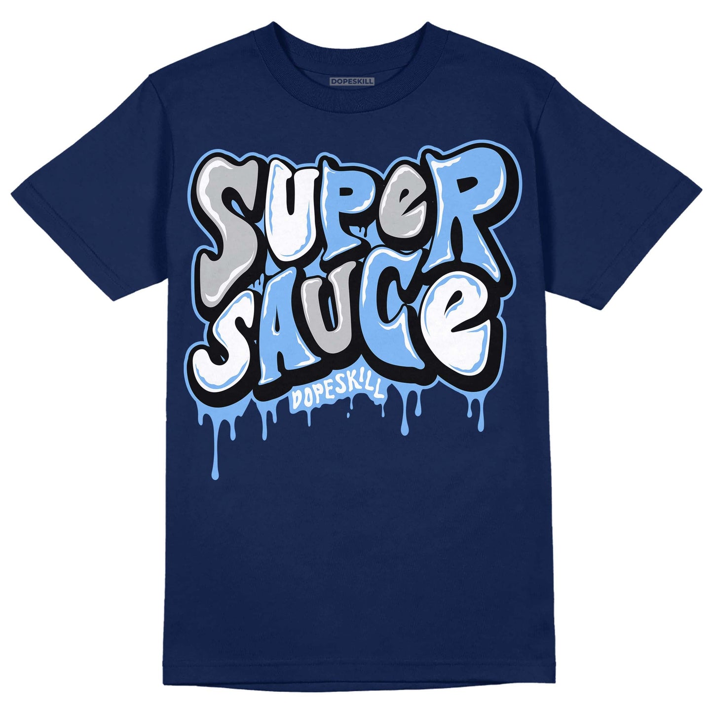 Midnight Navy 5s DopeSkill Navy T-Shirt Super Sauce Graphic
