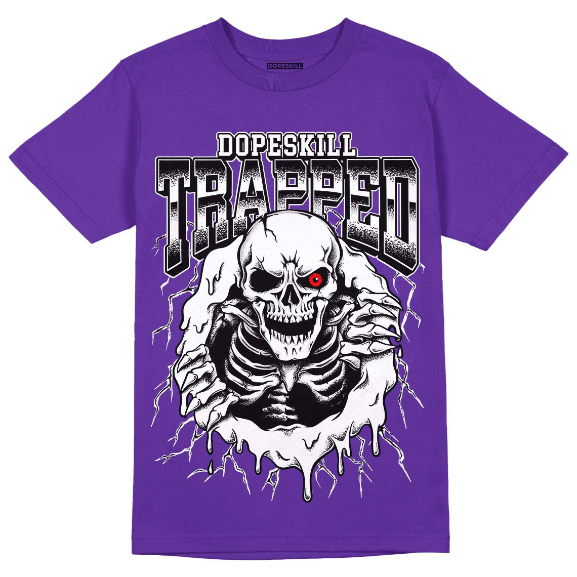 PURPLE Collection DopeSkill Purple T-shirt Trapped Halloween Graphic